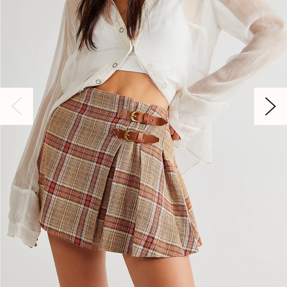 Bali Tai Plaid Mini Skirt